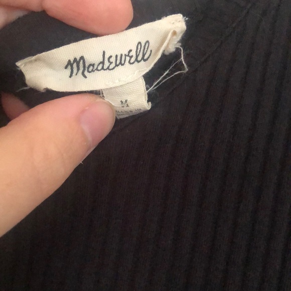 Madewell Keyhole Back Ribbed Top - Picture 5 of 6